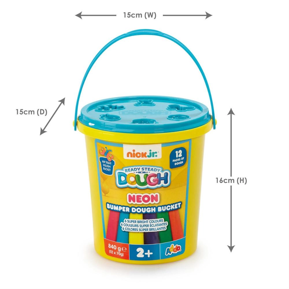 Nick Junior Neon Bumper Play Dough Bucket - 2+ 12 piece(s)