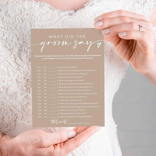 What Did The Groom Say - 25 pieces Adult