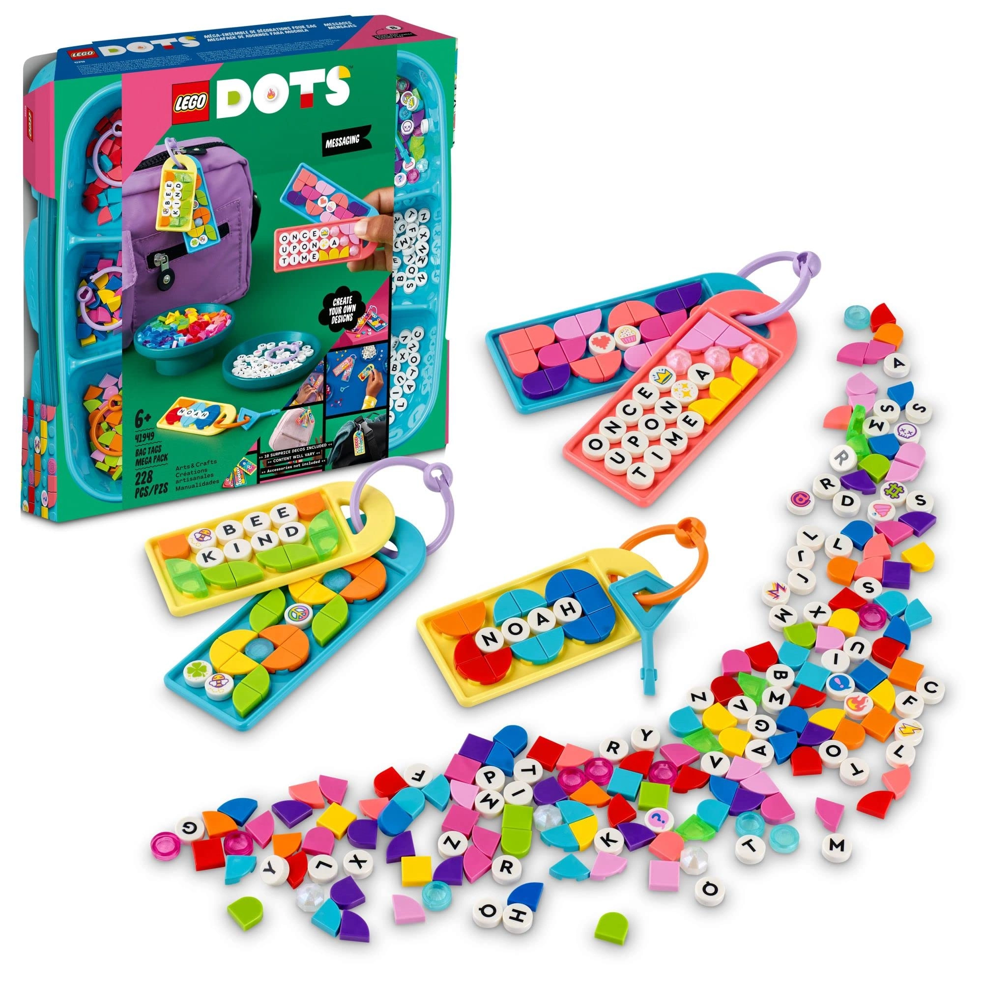 DOTS Bag Tags Mega Pack (41949) - Messaging Multi colour