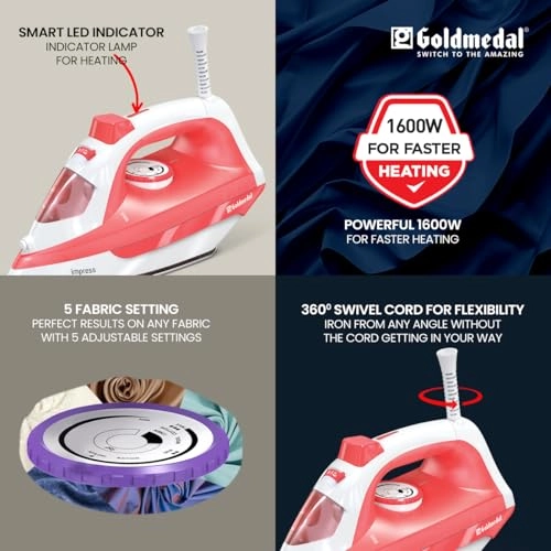 Impress - 1600W Steam Iron Orange