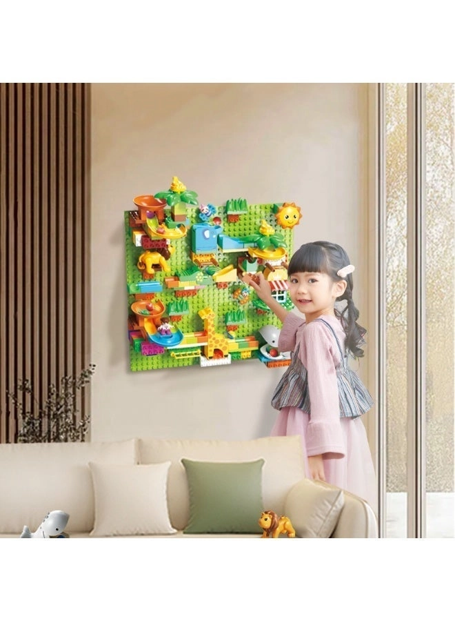Slide Block Wall Set - Safari 212pcs