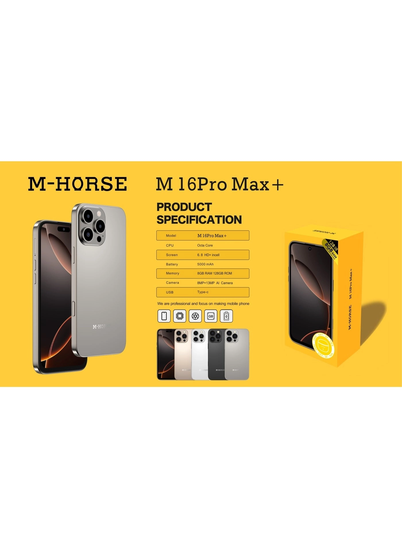 M16 Pro Max+ - 12GB 256GB