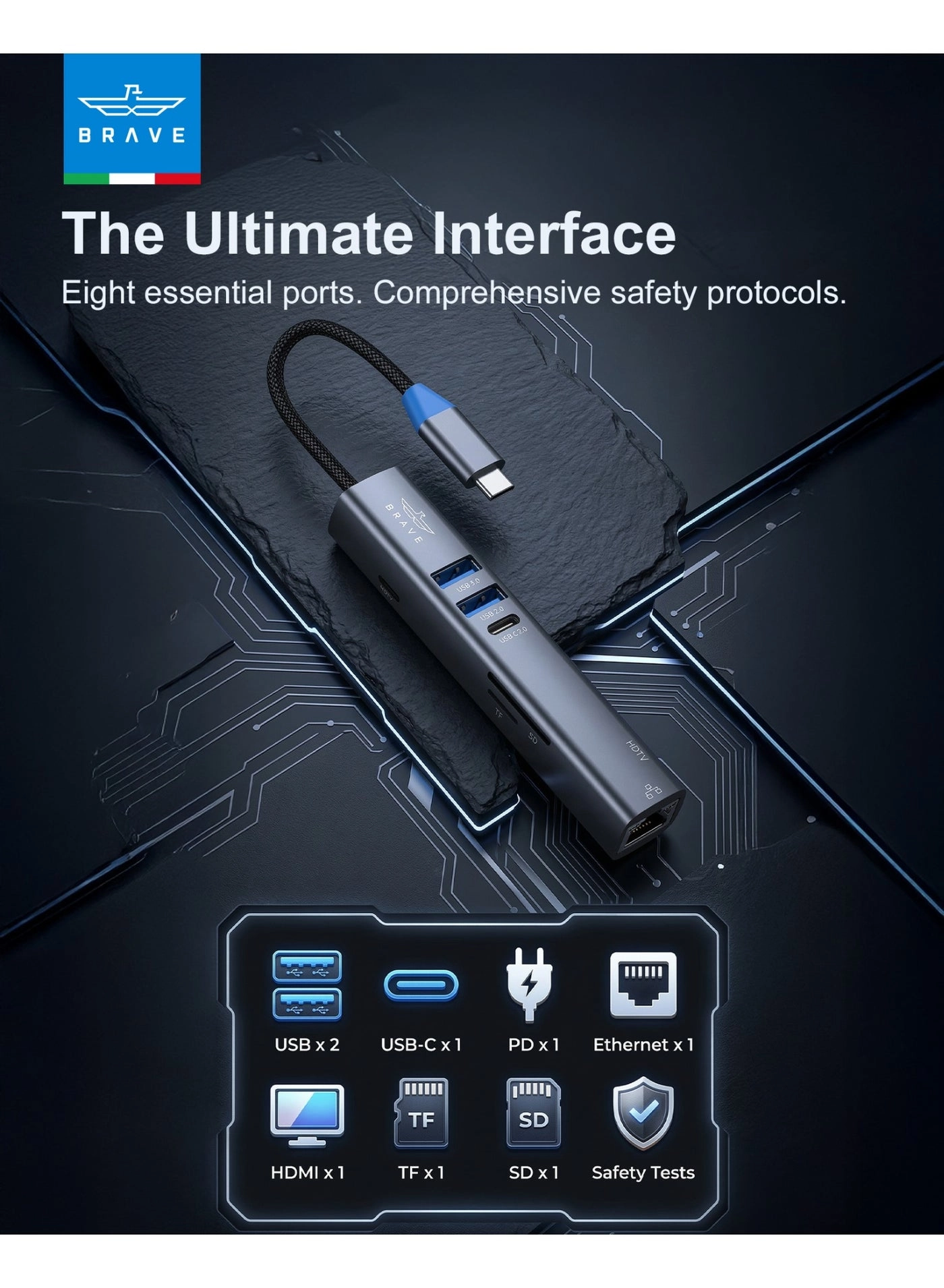 BH-08 - USB-C MacBook Pro MacBook Air iPad Pro Surface Dell HP Lenovo iPhone 17 Samsung Galaxy