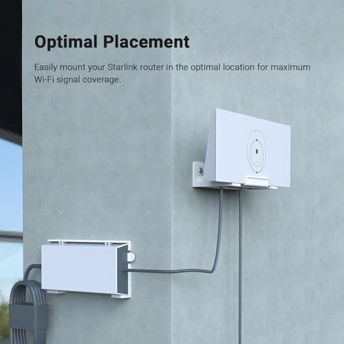 Wall Mount Kit - Compatible with the gen 3 standard Starlink router and power supply