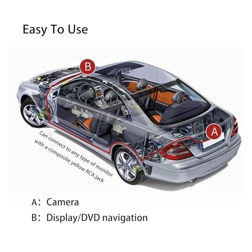 Rear View Parking Camera - Night Vision Wired 720*480 pixels
