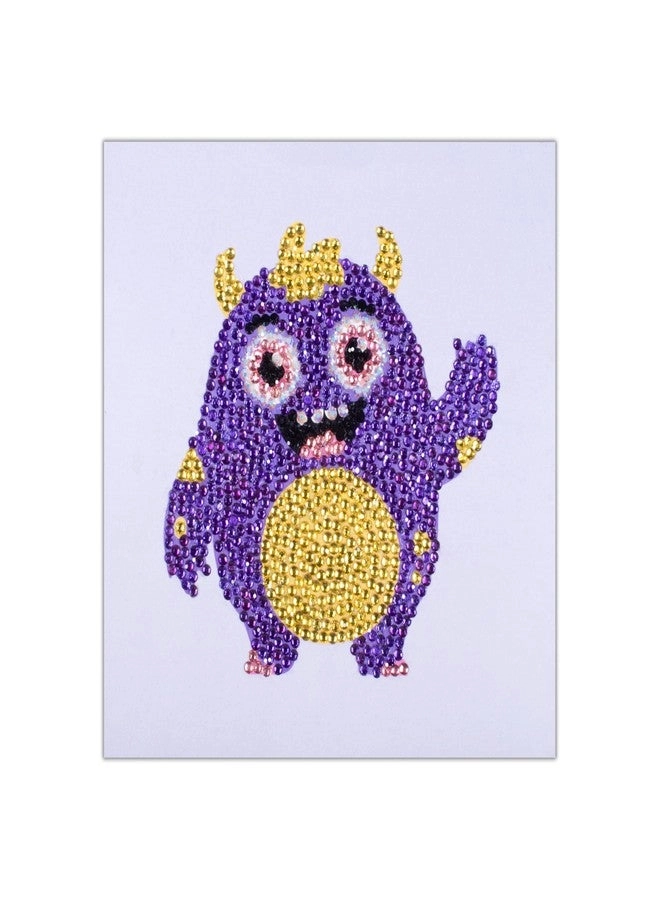 DIY Diamond Painting Kit Happy Monster - 1 Box Gift for Kids Adult