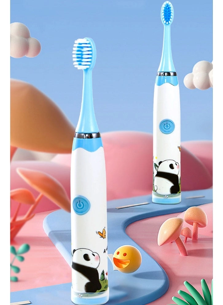 Ultrasonic Electric Children's Toothbrush - 6 Heads USB Charging