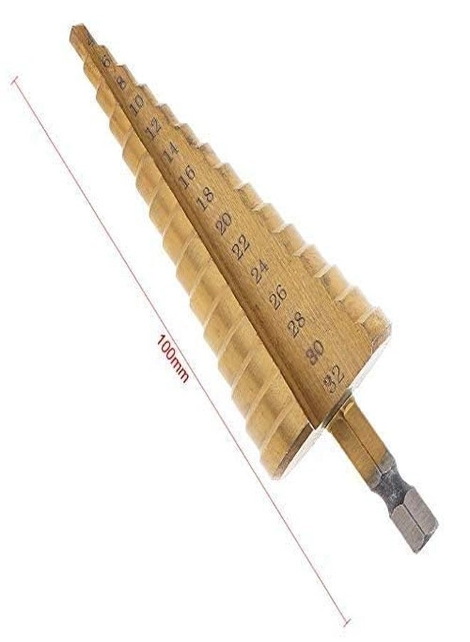 Step Cone Drill - HSS Steel Titanium 4-32mm