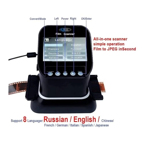Film Slide Scanner - 22MP 2.4" LCD