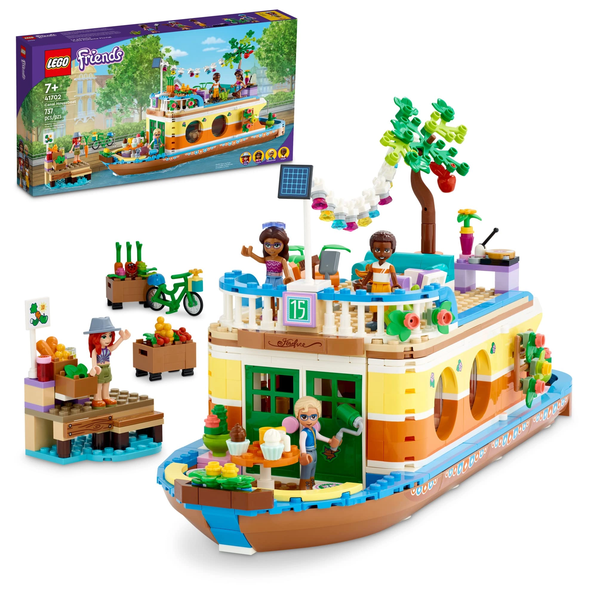 LEGO Friends The Barge Boat (41702) - Animals