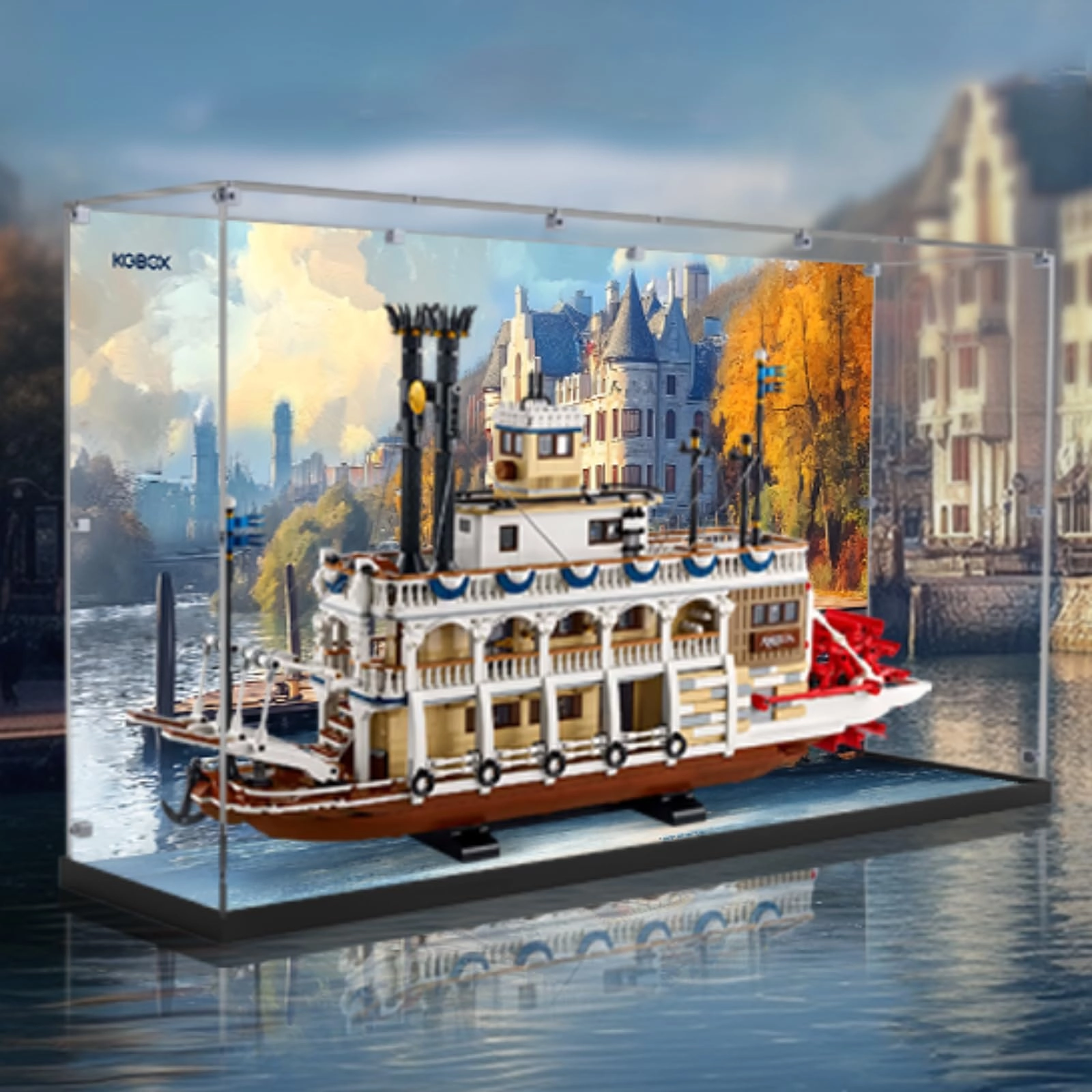 Shengor Display Box for LEGO 21356 Canal Steamerrs - acrylic 2mm/3mm