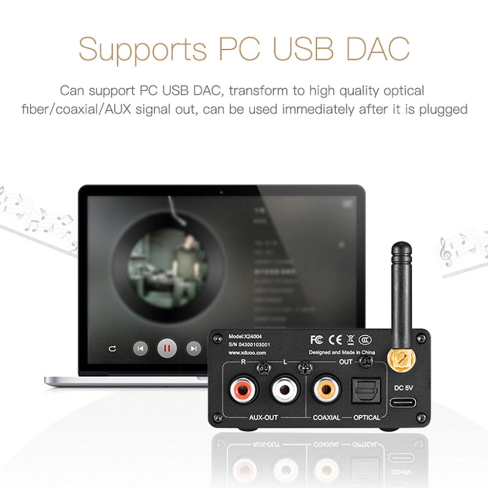 XQ-50 PRO Bluetooth Audio Receiver 5.0