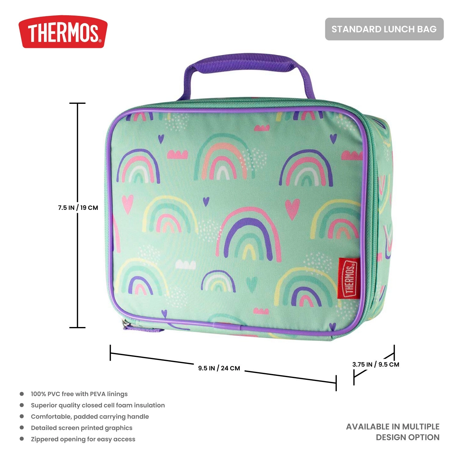 STANDARD LUNCH BAG - Rainbows