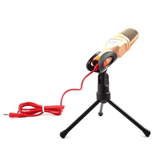 3.5mm Stereo Studio Speech Microphone Mic Stand Mount - Black Small