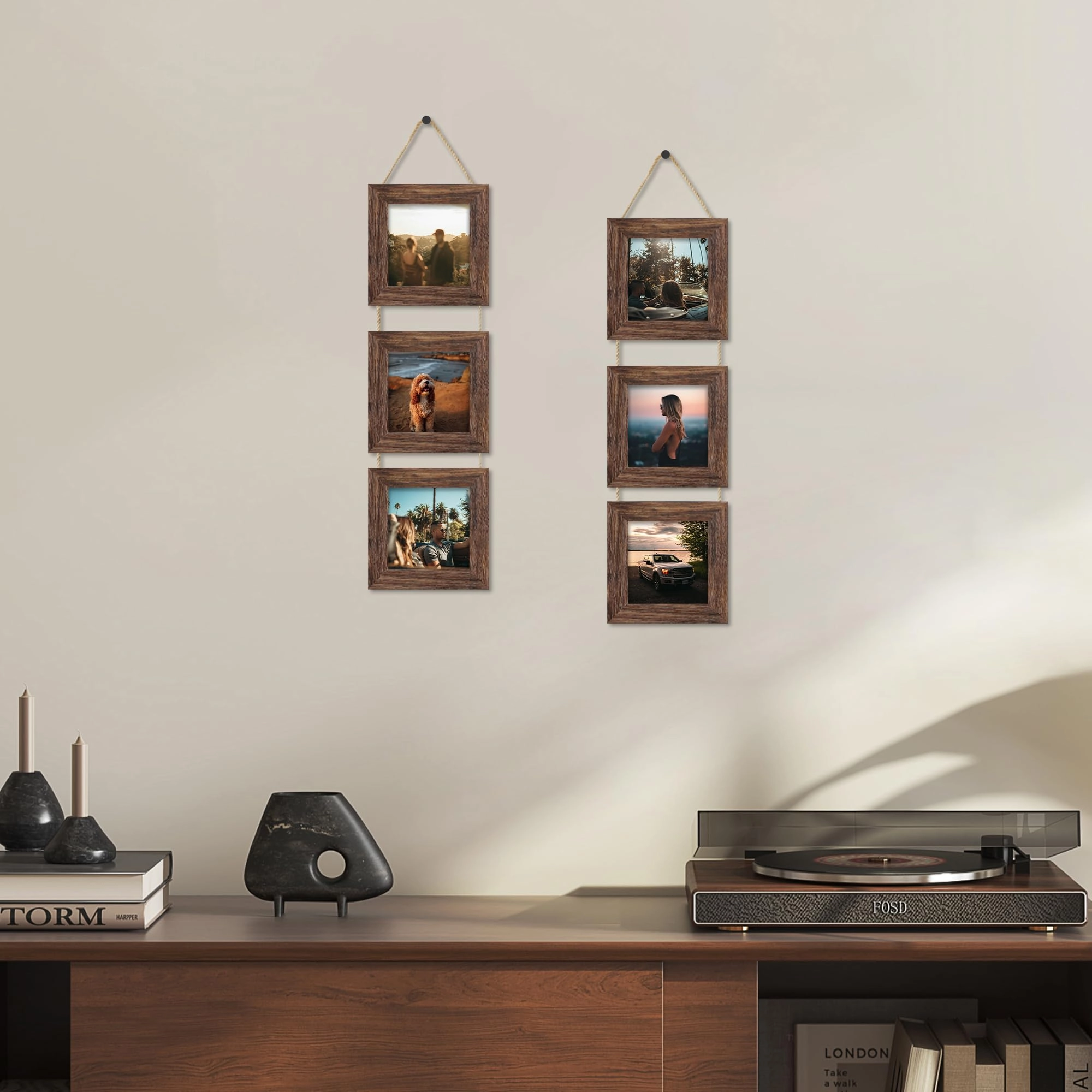 Collage Picture Frames - 4x4 in 3 Opening