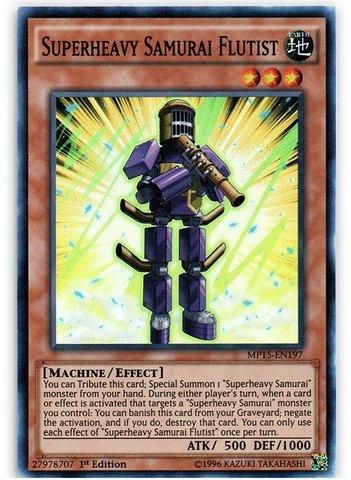 Konami Yu-Gi-Oh! Superheavy Samurai Flutist MP15-EN197 - 1pcs 1st Edition