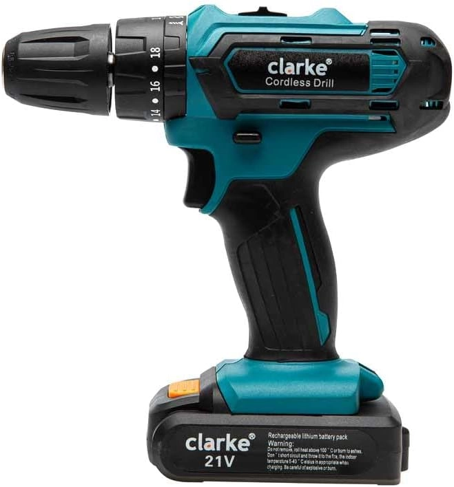 CLARKE CORDLESS DRILL - 21V Lithium Ion