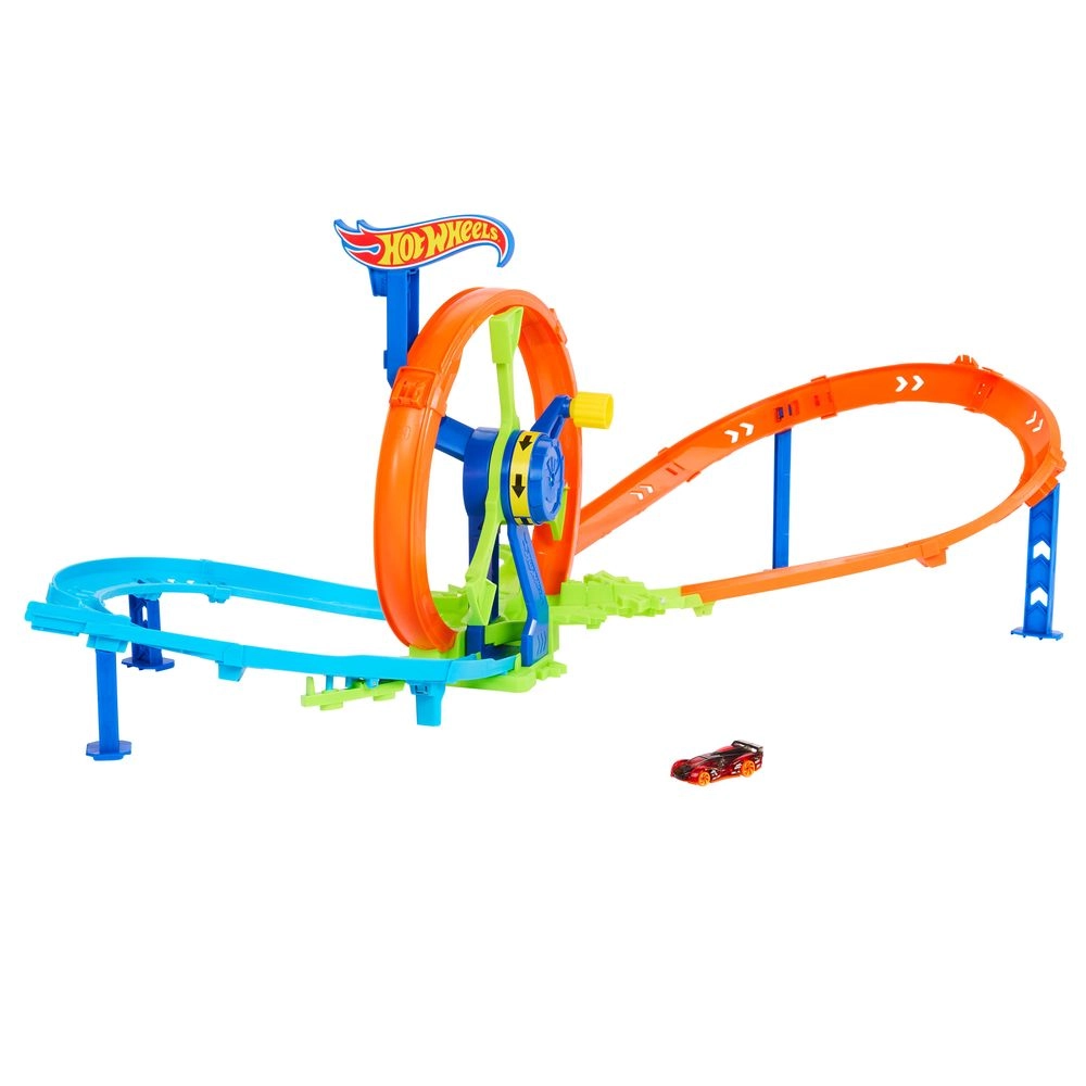 Stunt Tracks Mid-Air Crash Playset - 1:64