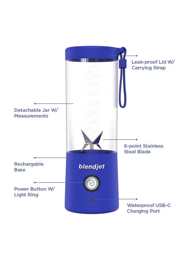 V2 Portable Blender - Compact portable design USB-C rechargeable BPA-free construction