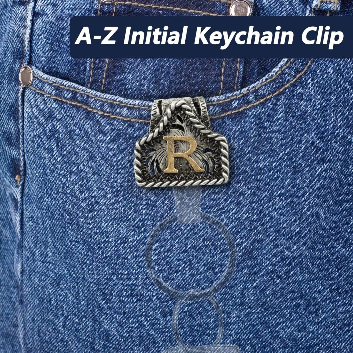 Letter Keychain - Western
