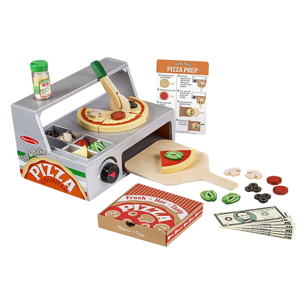 Melissa & Doug Top & Bake Pizza Counter - 34 pcs (MD-9465)