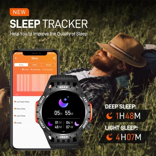 Military Smart Watch - 1.46"