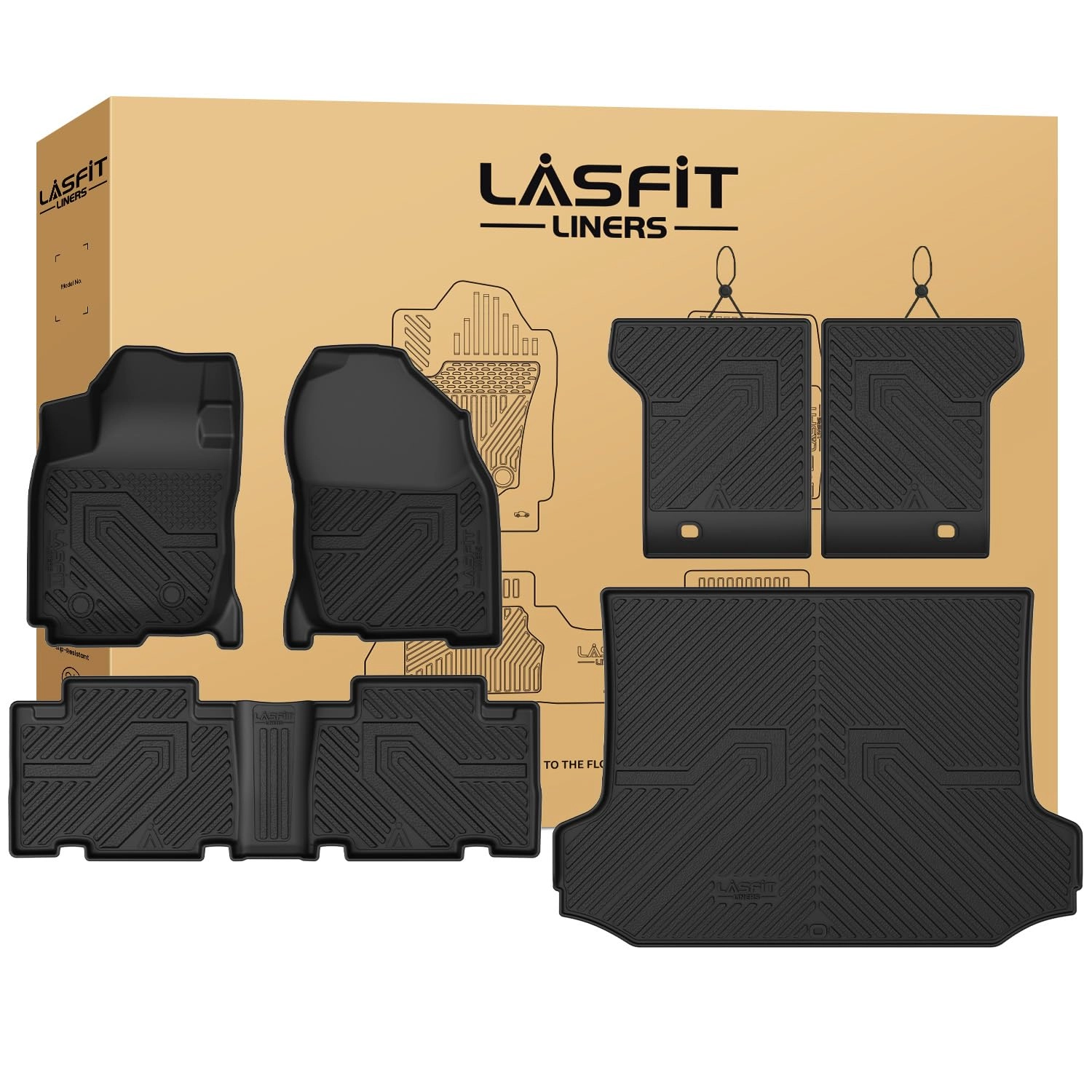 LASFIT Floor Mats & Backrest Mats & Trunk Mat - Toyota RAV4 2006-2012