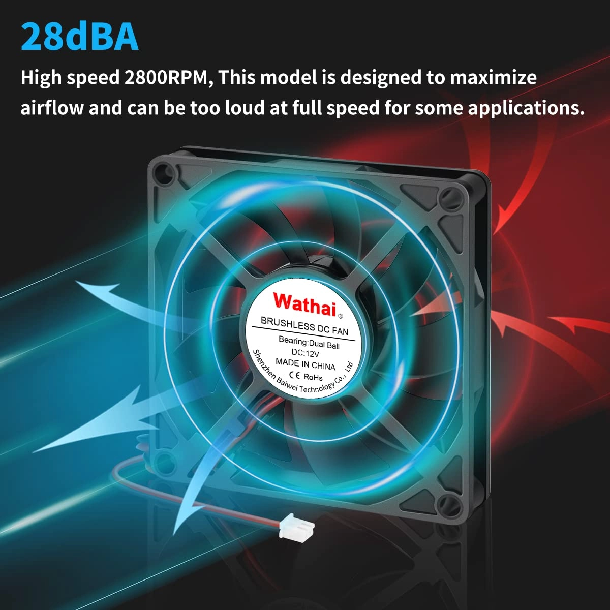 Cooling Fan - 2 Pack 80mm