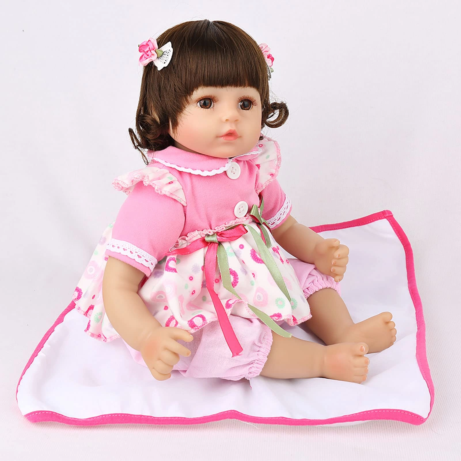 Reborn Baby Doll - 18 Inch 45cm Soft Vinyl Girl