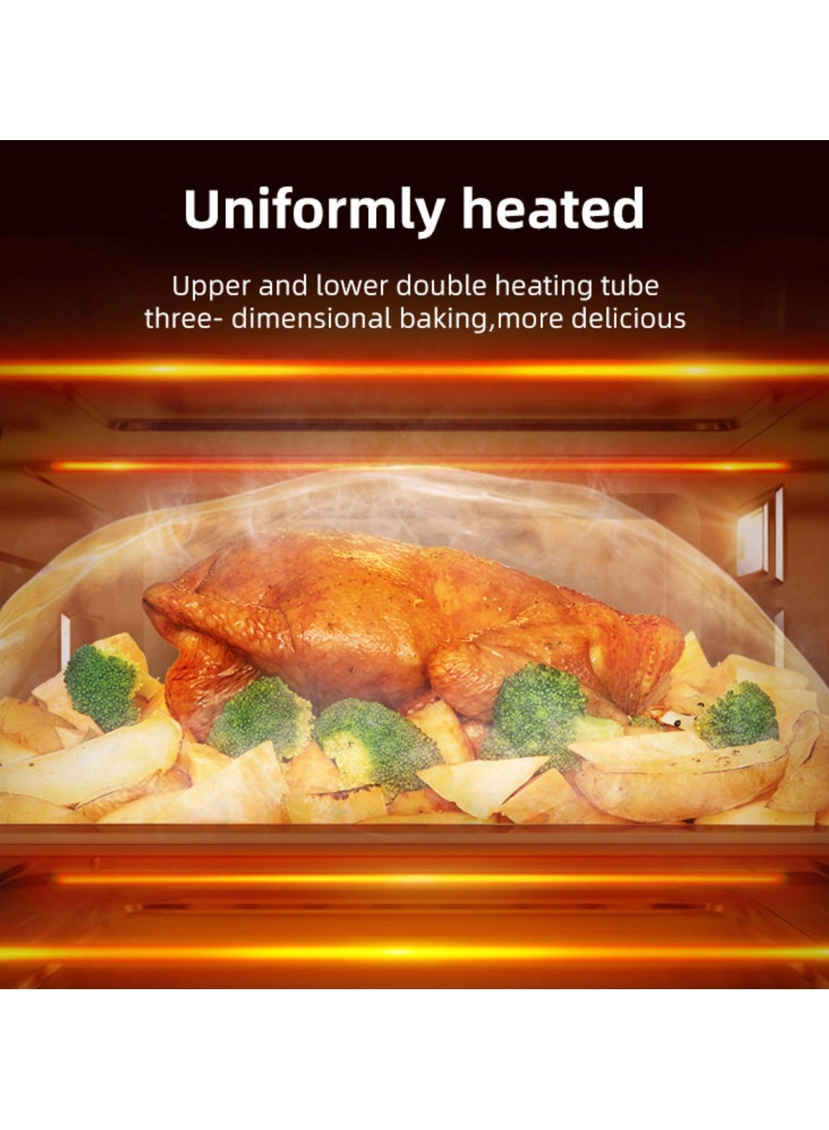 Large Capacity Electric Toaster Oven - 48L