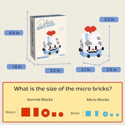 Mini Food Building Set (D2218) - Micro Bricks 6 Pack
