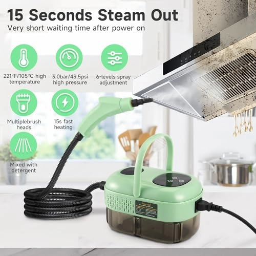 Steam Cleaner - 3.0 bar 1100 ml