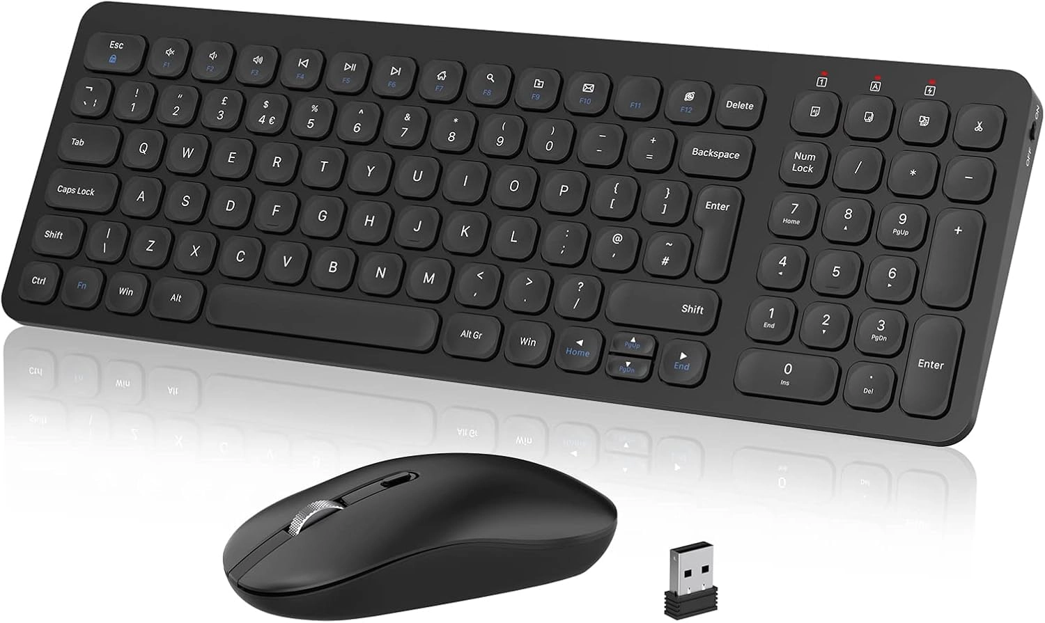 Wireless Keyboard Mouse Combo - UK Wireless