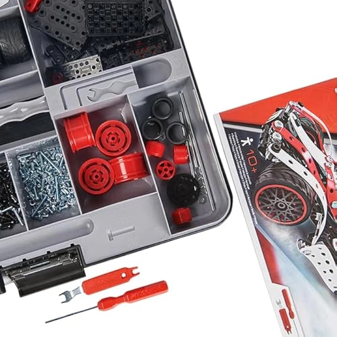 Motorized Supercar STEM Activity Building Kit - 27-in-1 466 pcs