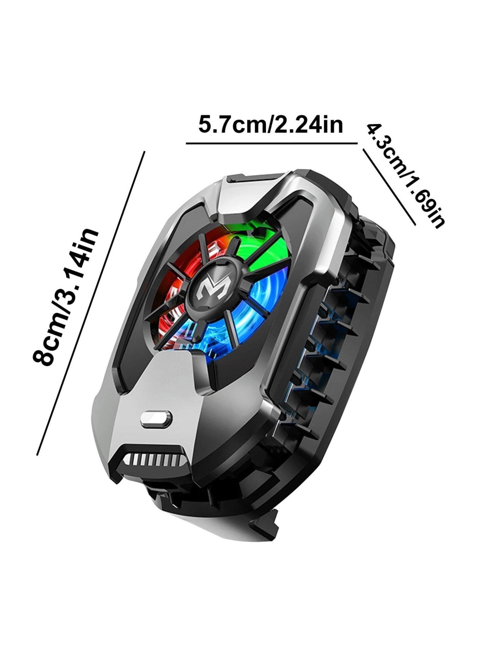 Mobile Phone Cooling Fan - 67g Magnetic RGB