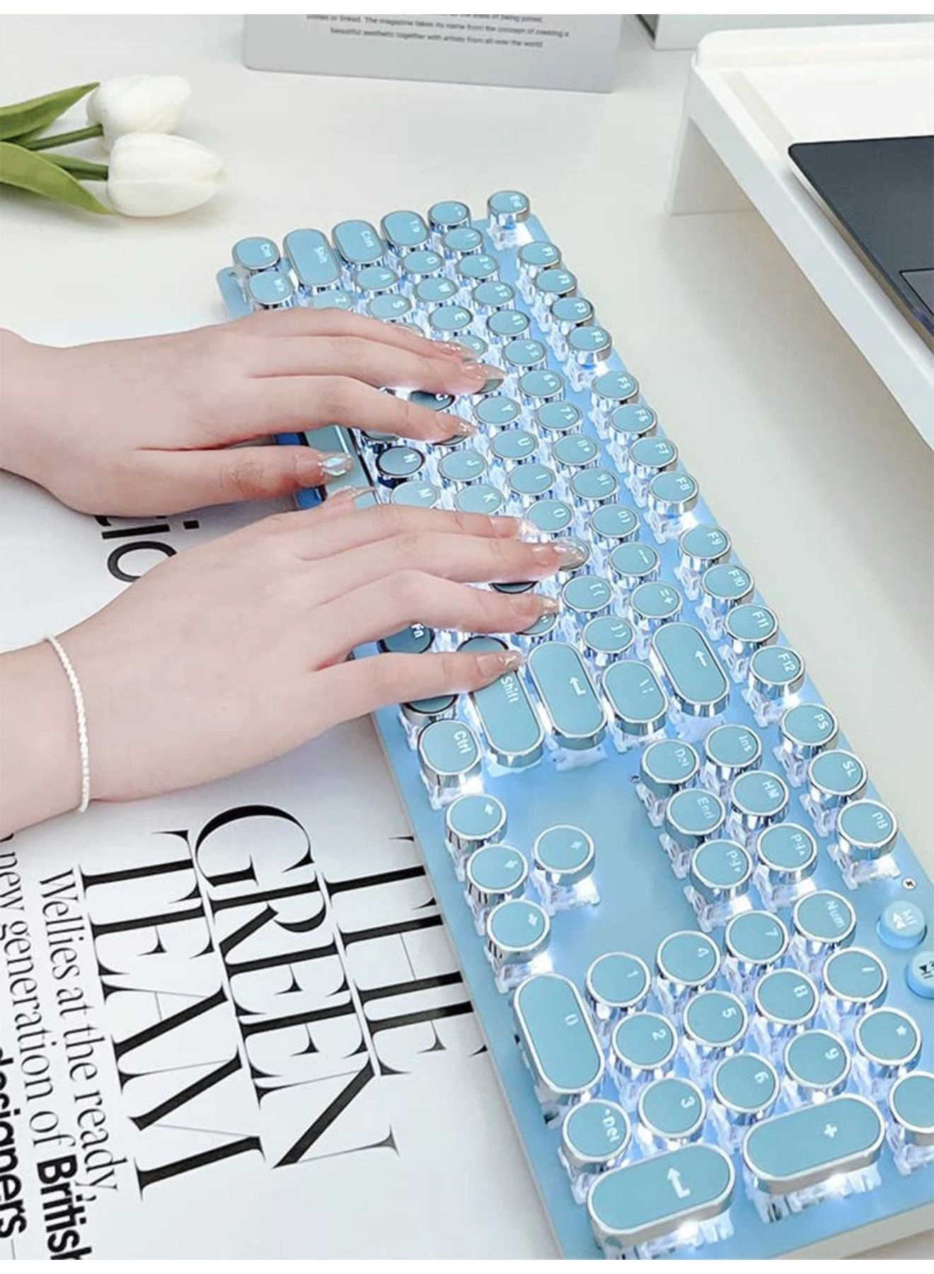 Gaming Wire Keyboard - 104 Keys Wired + Mouse