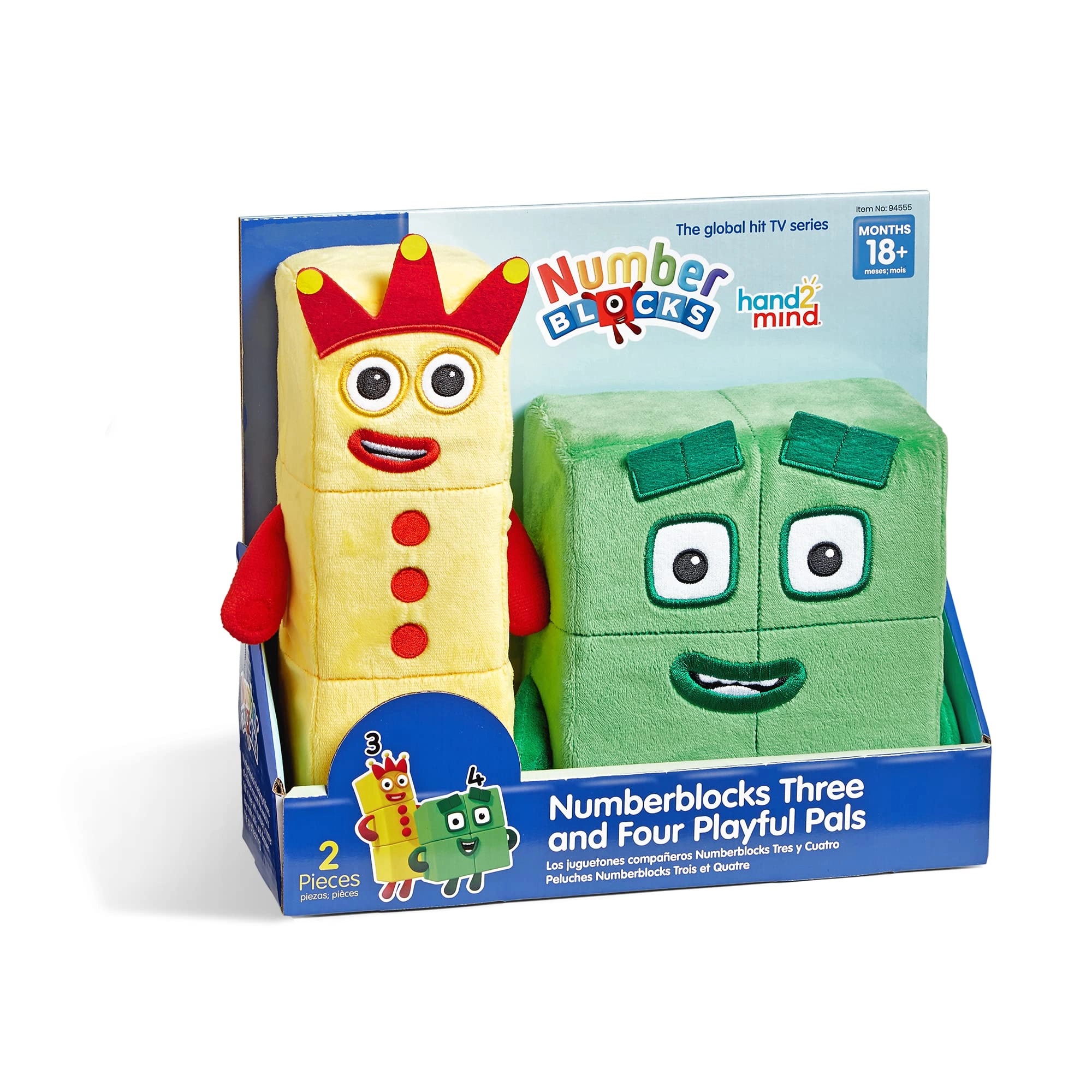 hand2mind Numberblocks Three + Numberblocks Four - 3-5