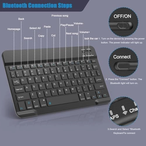 Backlit Bluetooth Keyboard - Wireless