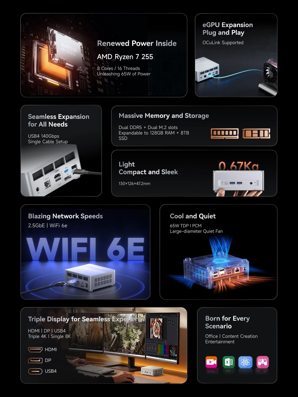 X1-Lite 255 - 32GB 1TB AMD Ryzen 7 255