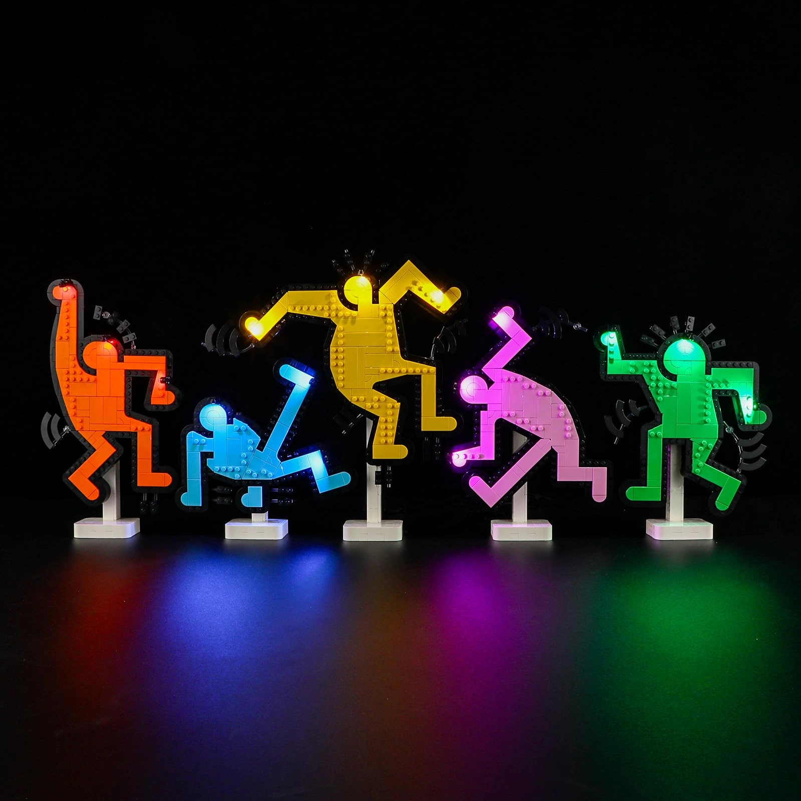GEAMENT LED Light Set for LEGO Keith Haring Dancing Figures Art 31216