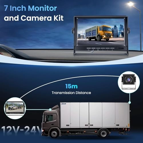 Reversing Camera - Night vision 1280*720P + 7 Inch Monitor - Wired