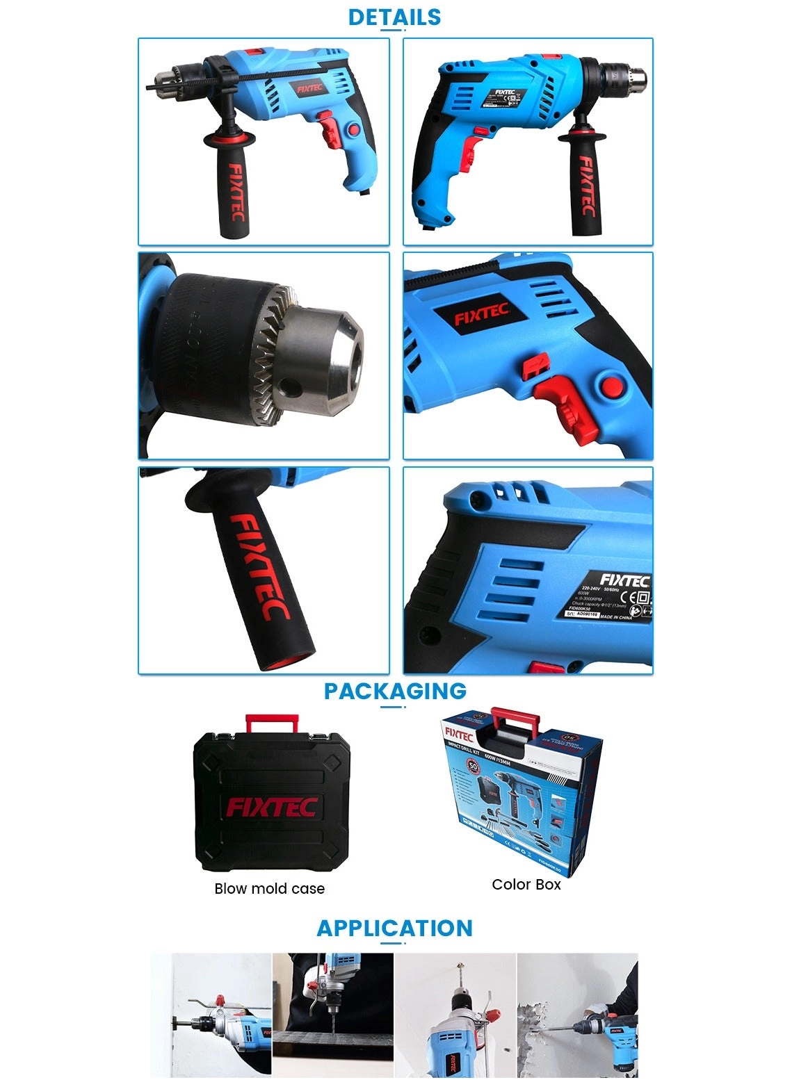 Impact Drill - 600W 13mm Key Chuck