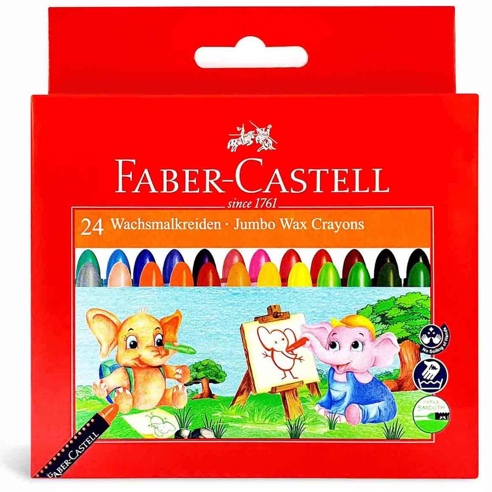 Faber-Castell Jumbo Wax Crayons - 24 piece(s)