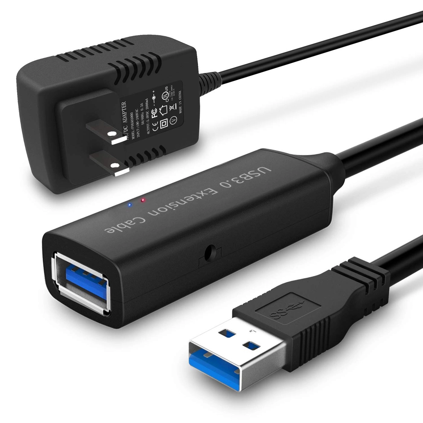 Rshtech Standard Cable 5Gbps USB 3.0 Male to USB 3.0 Female 9.8m Braided
