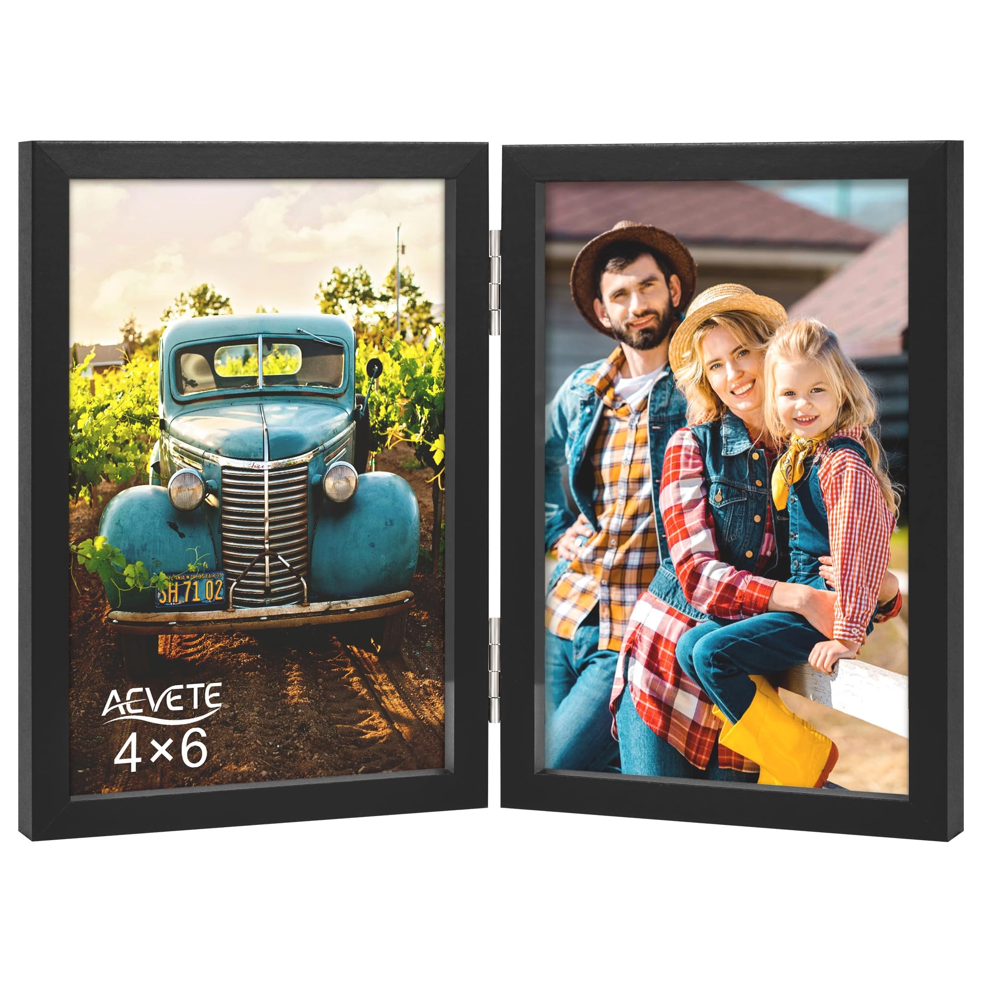 Double Picture Frame - 4x6 in two