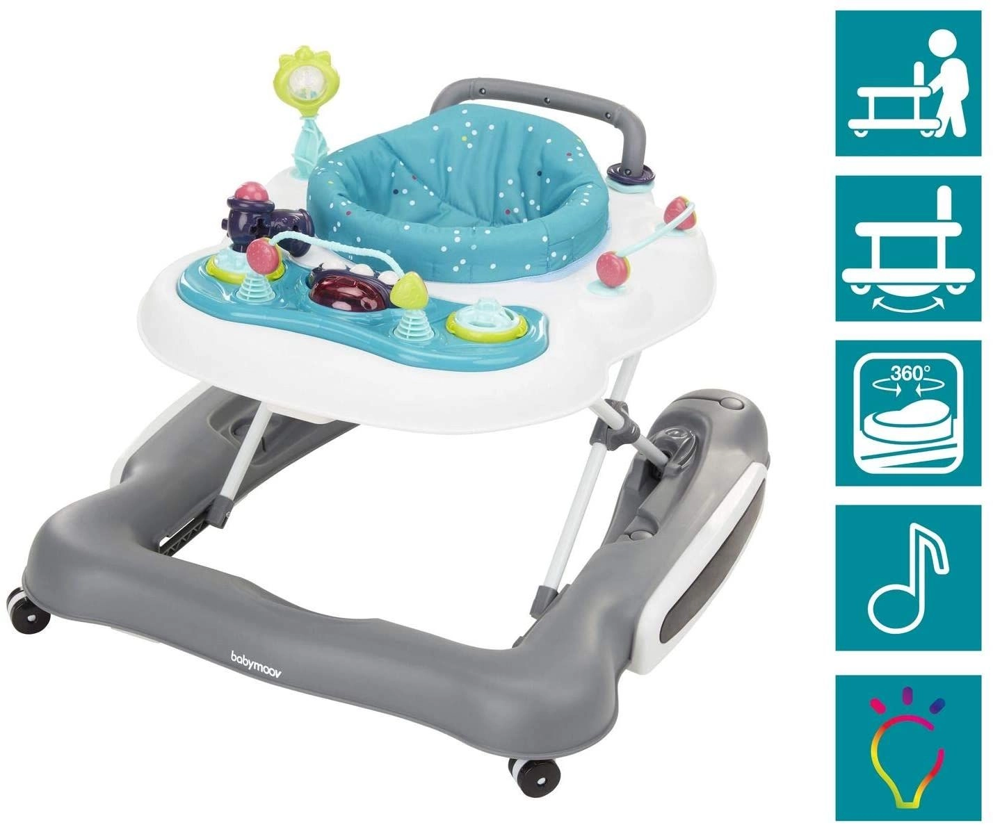 5 in 1 Baby Walker - 6 months Light Blue