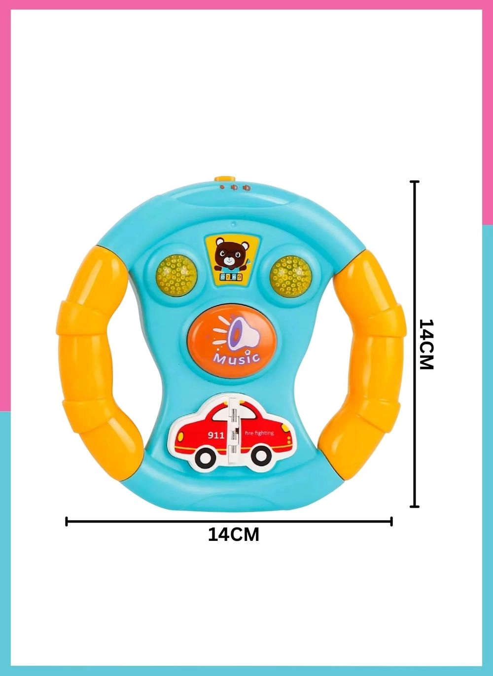 Baby Steering Wheel Musical Toy - Suitable for 12 months & above