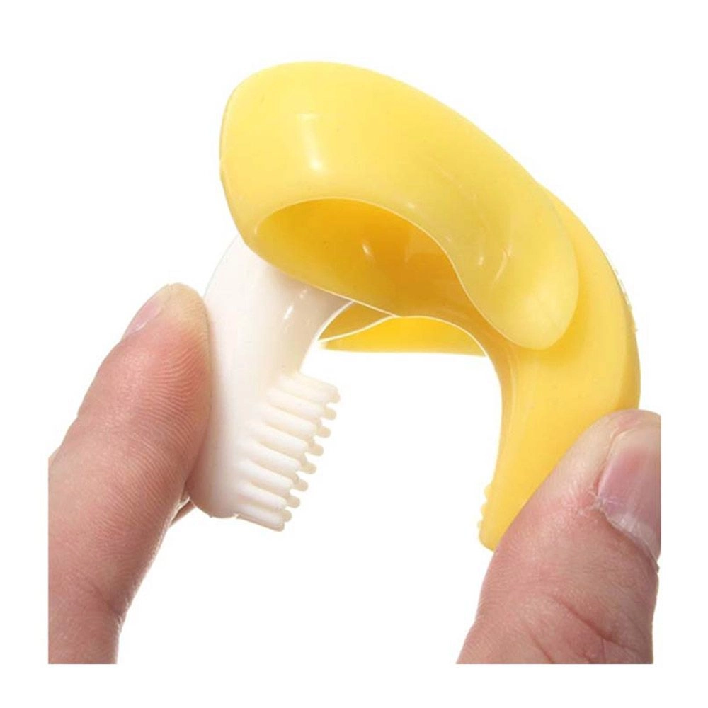 Baby Banana Toothbrush And Teether - 100% food grade silicon