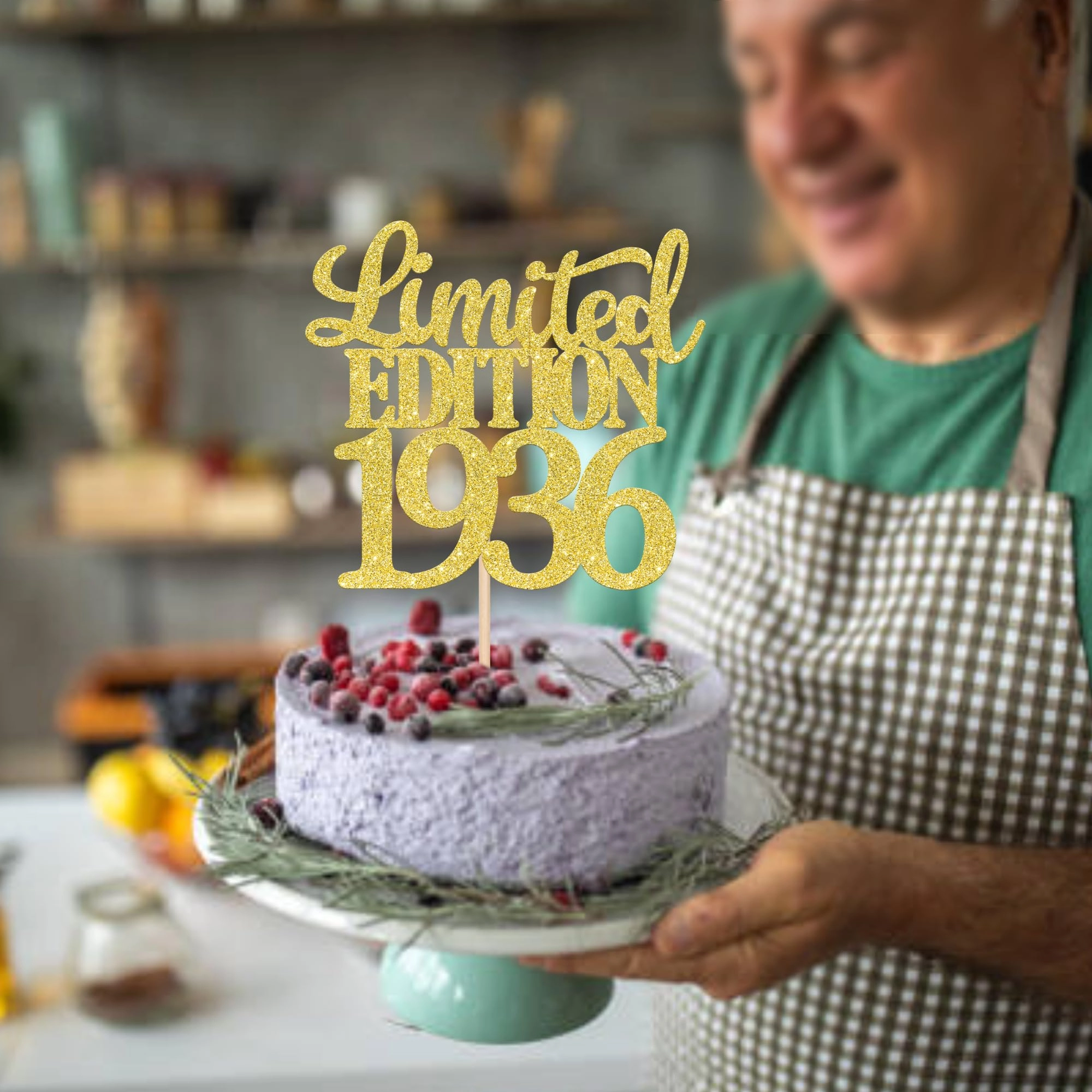 Happy 90th Birthday Cake Topper - 1 pcs Birthday