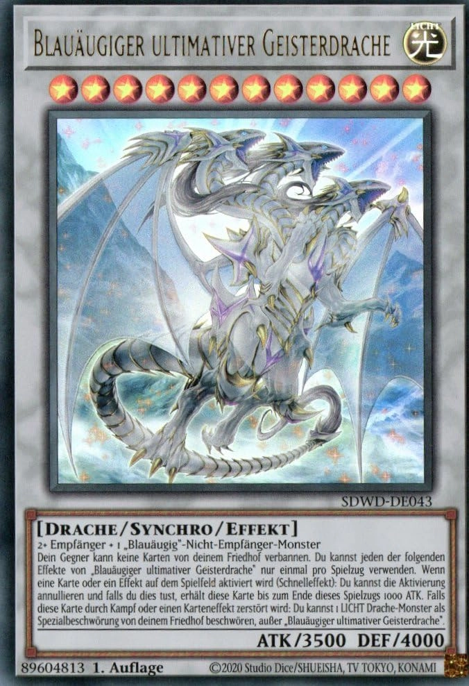 MZTCG Yugioh Blue-Eyed Ultimate Ghost Dragon SDWD-DE043 - German